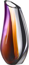 Orchid Vas Lila/Amber Liten Kosta Boda