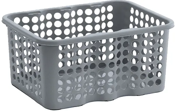 Förvaringskorg Rondo 6 L Grå Nordiska Plast - bild 1
