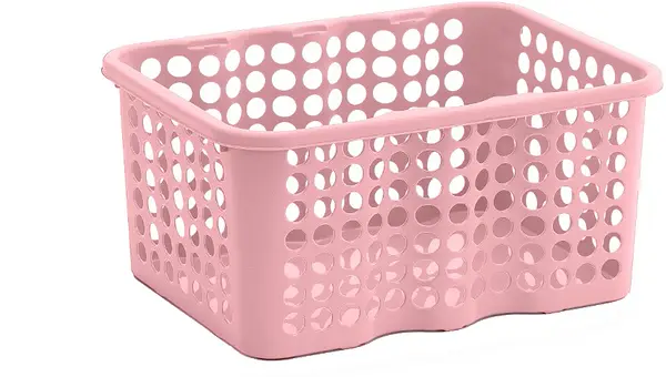 Förvaringskorg Rondo 6 L Gammelrosa Nordiska Plast - bild 1