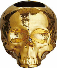 Still Life Ljuslykta Skull Guld Kosta Boda