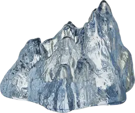 The Rock ljuslykta ice blue 91 mm Kosta Boda