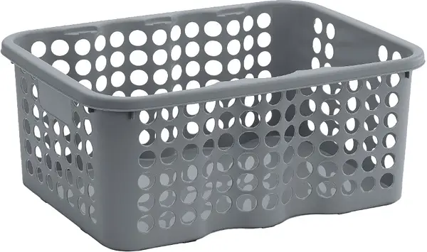 Förvaringskorg Rondo 12 L Grå Nordiska Plast - bild 1