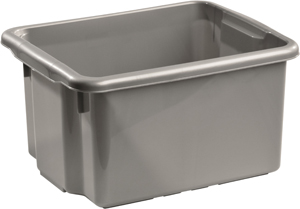 Förvaringsbox 15 L Silver Nordiska Plast