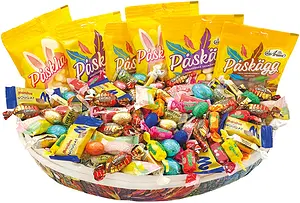 Påskägg 40 cm Glad Påsk godisblandning