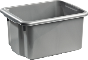Förvaringsbox 23 L Silver Nordiska Plast