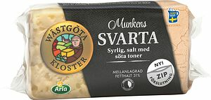 Wästgöta Kloster Munkens Svarta ost 31% bit 500 gr Arla®