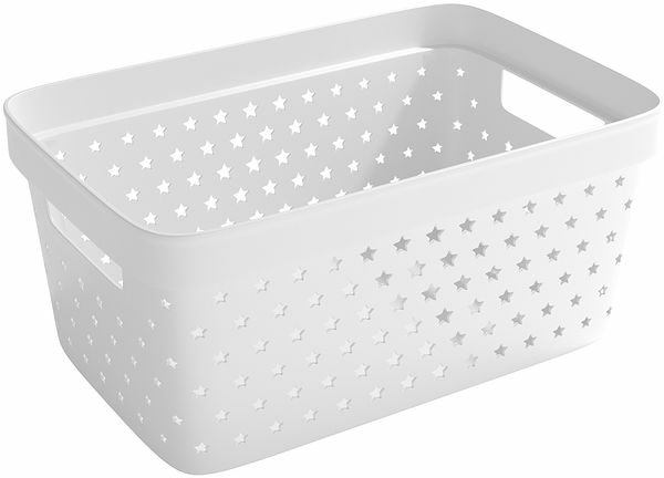 Förvaringskorg Star Basket 4,5 L Vit Nordiska - bild 1