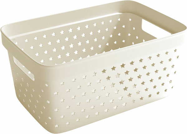 Förvaringskorg Star Basket 4,5 L Beige Nordiska Plast - bild 1
