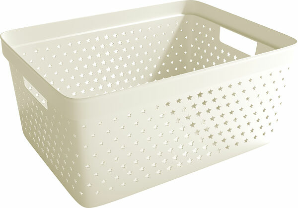 Förvaringskorg Star Basket 13 L Beige Nordiska Plast - bild 1