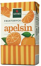 Fruktdryck Apelsin med sugrör Kiviks Musteri
