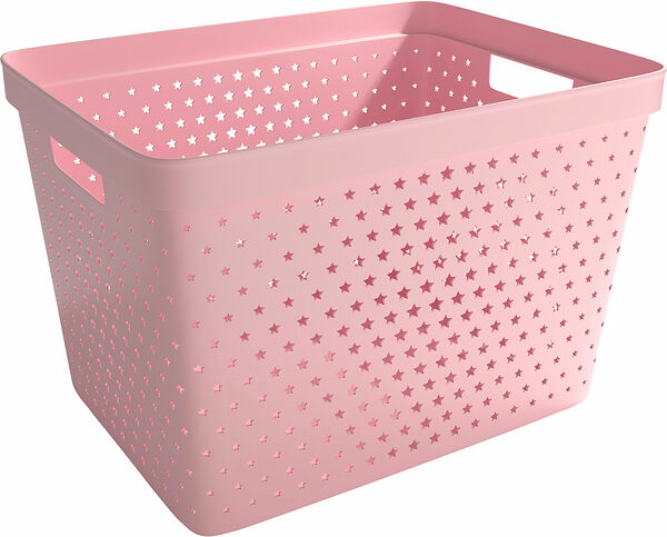 Förvaringskorg Star Basket 19 L Gammelrosa Nordiska Plast - bild 1