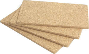 Planksteksunderlägg kork 4-pack Exxent
