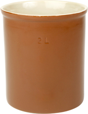 Dressingkrus 1,8 L Provence brun/beige stengods