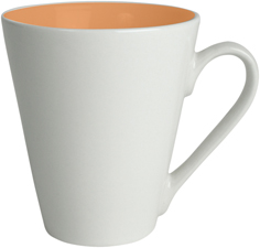 Mugg Attila 20 cl vit/orange Xantia