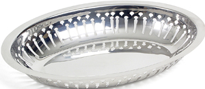 Brödkorg rostfri oval 24x16 cm Exxent