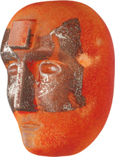 Brains Look in Orange Limited Kosta Boda