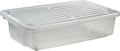 Förvaringsbox m hjul 55 L Transparent Nordiska Plast