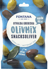 Snacksoliver Olivmix Naturella Utvalda Grekiska Fontana
