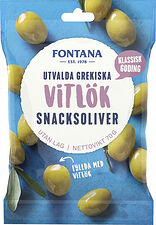 Snacksoliver Vitlök Fyllda Utvalda Grekiska Fontana