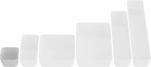 Småförvaring Flexible 74x74 mm Vit Nordiska Plast - bild 1