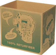 Återvinningslåda papper 345x250x310 mm