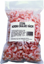 Räkor skalade 250/350 frysta Dafgårds