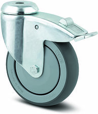 Tillbehör Bromsbara hjul sväng Ø125 mm Hallins