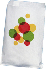 Plockgodispåse 100x155 mm plan Prickar