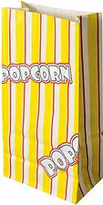 Popcornpåse 1,3 L fettbeständig sida 20,5x10,5x6 cm Papstar