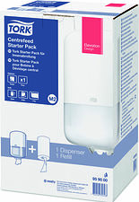 Tork Starter Pack Centrummatad M2 vit inkl 1 rulle