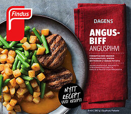 Angusbiff grillad med tärnad potatis Findus Dagens