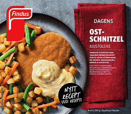 Ostschnitzel stekt potatis Findus Dagens