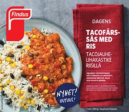 Tacofärssås med ris Findus Dagens