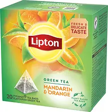 Te Lipton 20p pyramid Green Tea Mandarin Orange