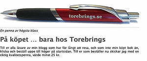  På köpet Torebrings kulspetspenna