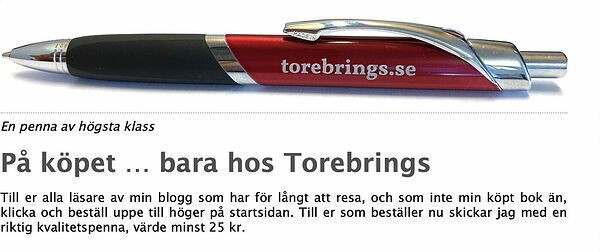  På köpet Torebrings kulspetspenna