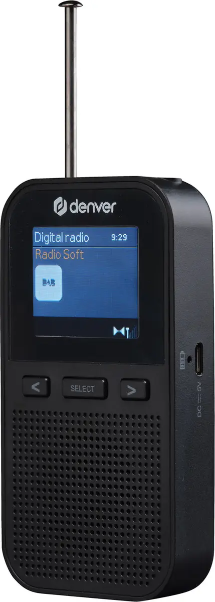 Radio FM DAB i fickformat DAH-126 Svart Denver