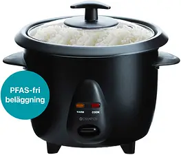 Riskokare Mini Ceramic 0,6L 300W Svart Champion