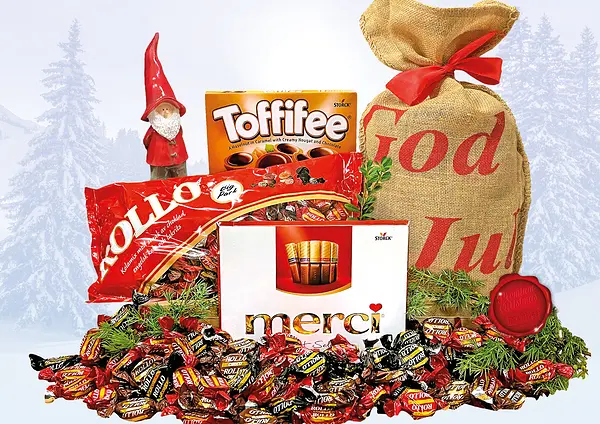 Julsäck Choklad & Kolamix God Jul jutesäck