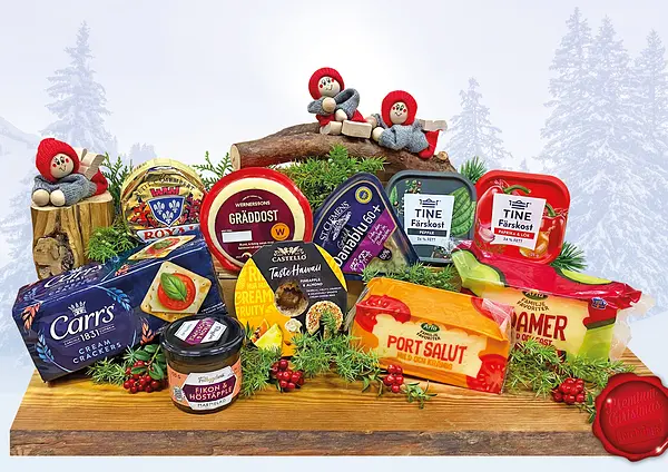 Tomtelåda Ostbrickan matgåva