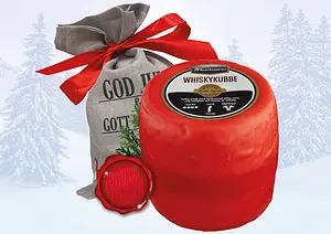 Julost Whiskykubbe i Julsäck Grå Tomtedans matgåva