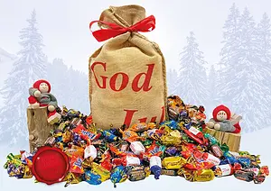 Julsäck Twist 980 g God Jul jutesäck