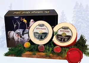Tomtelåda Ost Brännvin & Whisky 2 kg matgåva