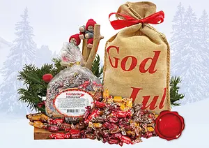 Julsäck Julkolamix 600 g God Jul jutesäck