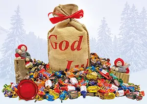 Julsäck Twist 1470 g God Jul jutesäck