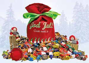 Julsäck Twist 1960 g Tomtedans Röd God Jul