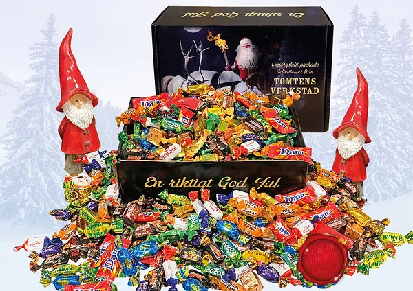 Tomtelåda Julbox Riktigt God Jul