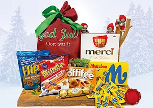 Julsäck Gott Nytt År Tomtedans Röd God Jul